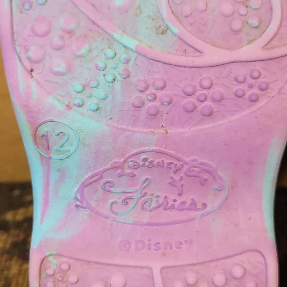 Disney Fairies Tinkerbell Purple and Aqua Sandals- Size 12